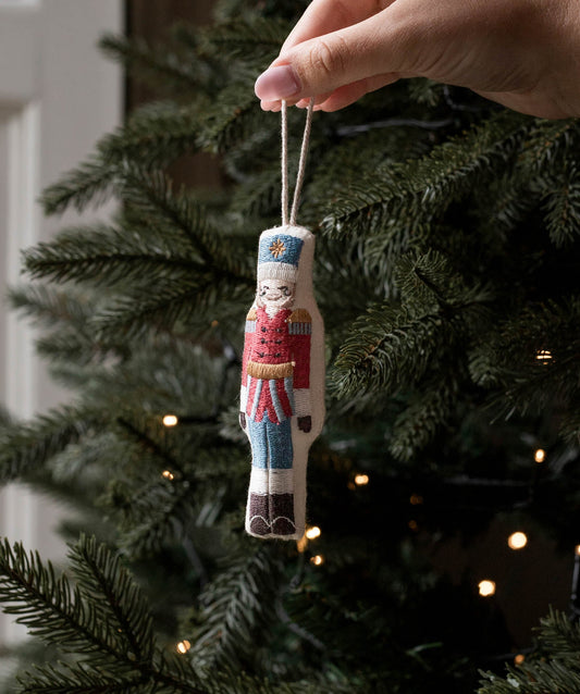 Embroidered Tree Decorations, Set of 5 - The Nutcracker