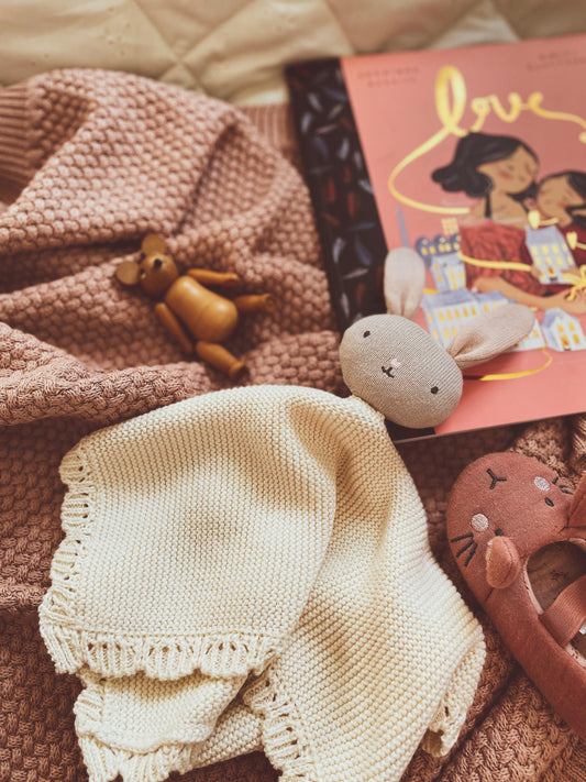 Avery Row - Cuddle Cloth - Blushing Bunny Baby Blanket Avery Row