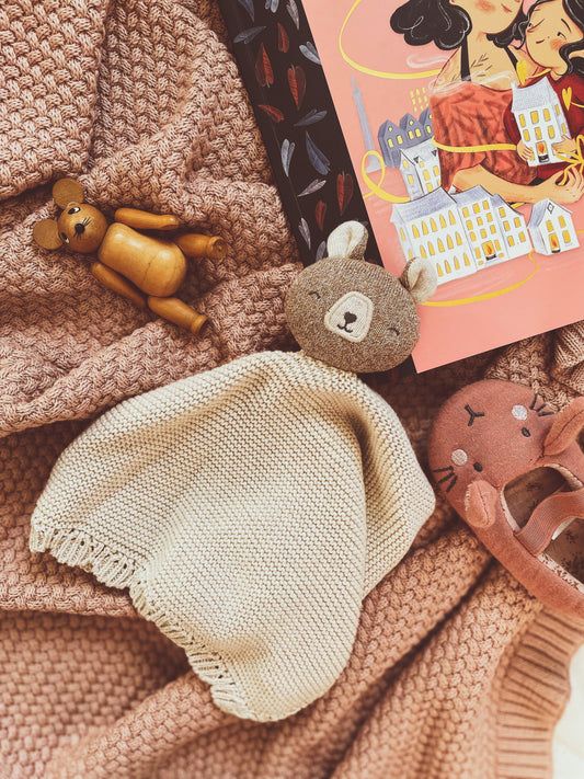 Avery Row - Cuddle Cloth - Brave Bear Baby Blanket Avery Row