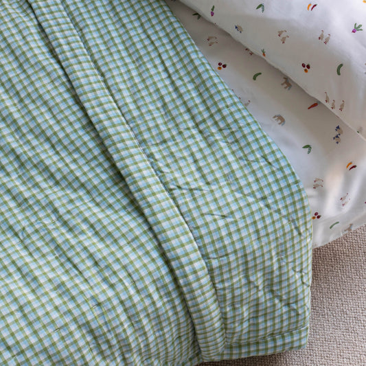 Avery Row | Quilted Cotbed Bedspread | Greenhouse Gingham Bedding Avery Row Wholesale