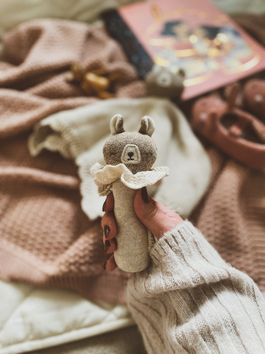 Avery Row - Rattle - Brave Bear Baby Rattle Avery Row