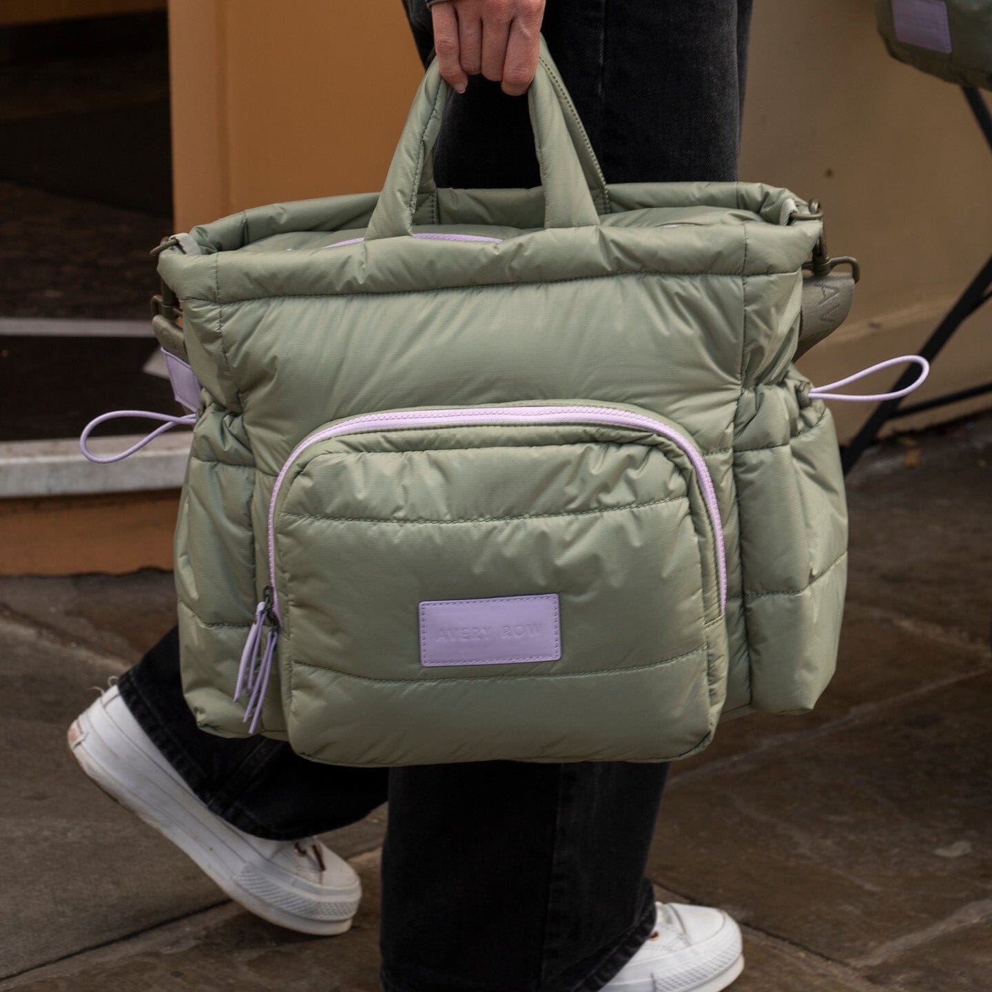 Baby Changing Tote Bag - Olive Changing Bags & Travel Changing Mats Avery Row Wholesale