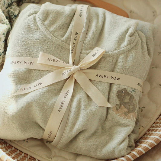 Children's Towelling Robe - Frog Towelling Robe Avery Row Wholesale