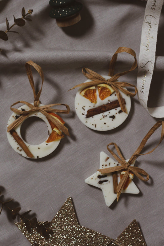 Christmas Scented Tree Decoration: Circle - Spiced Oranges Christmas Decorations House of Pyaar