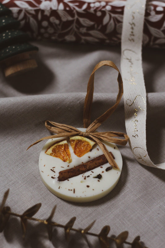 Christmas Scented Tree Decoration: Circle - Spiced Oranges Christmas Decorations House of Pyaar