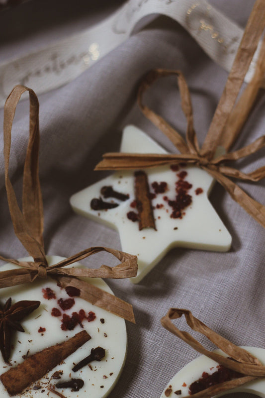 Christmas Scented Tree Decoration: Star - Cranberry Orange and Cinnamon Christmas Decorations House of Pyaar