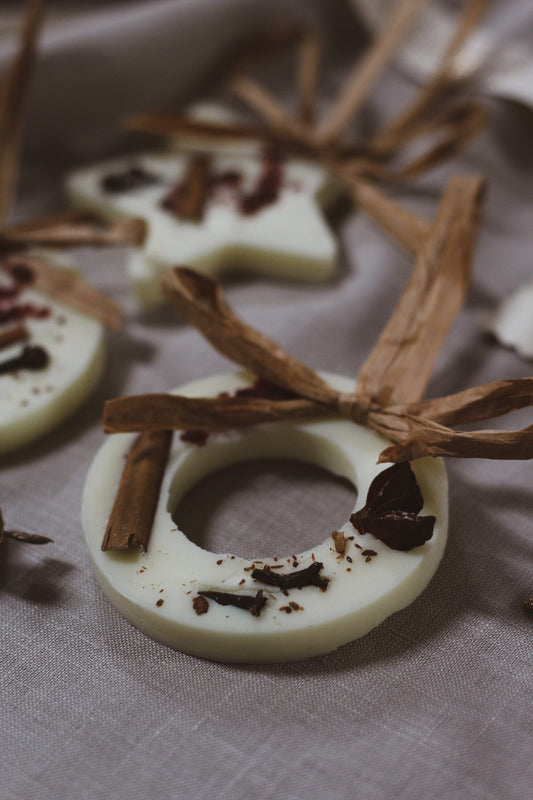 Christmas Scented Tree Decoration: Wreath - Cranberry Orange and Cinnamon Christmas Decorations House of Pyaar