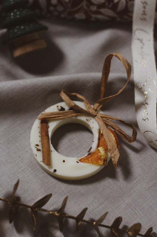 Christmas Scented Tree Decoration: Wreath - Spiced Oranges Christmas Decorations House of Pyaar