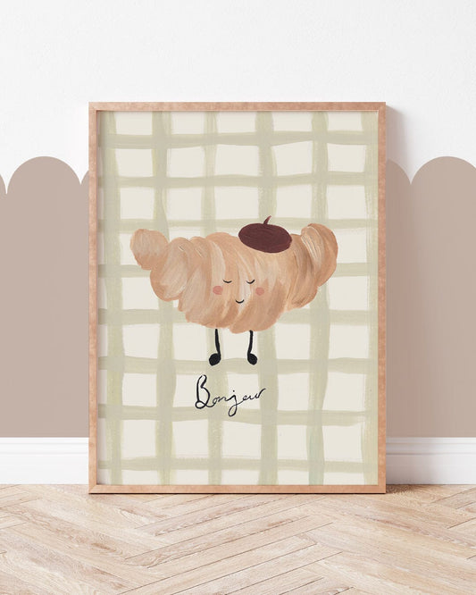 Croissant - Food Art Print Art Print Lion & The Pear