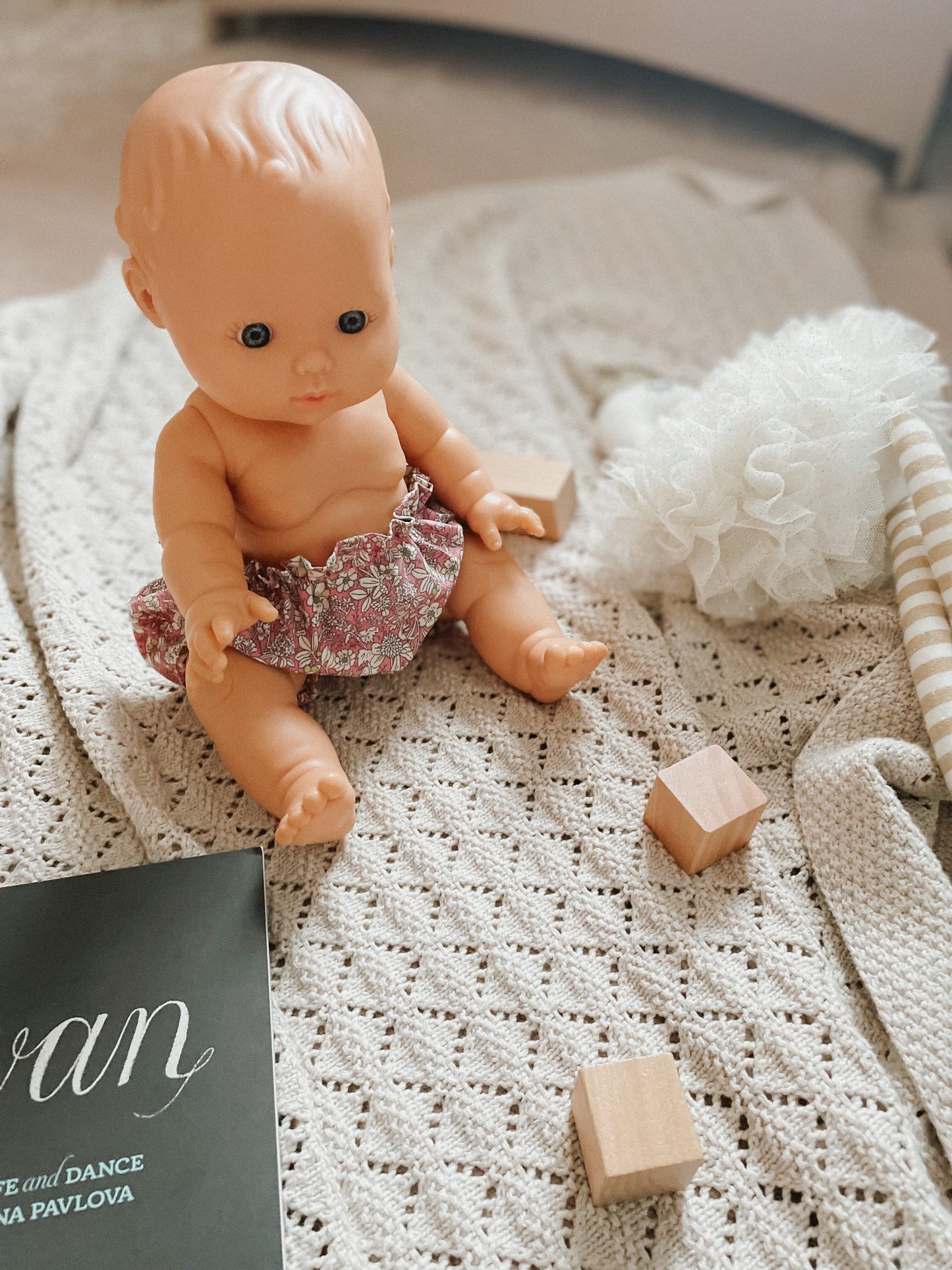 Floral Doll Bloomers for Minikane or Miniland Dolls House of Pyaar