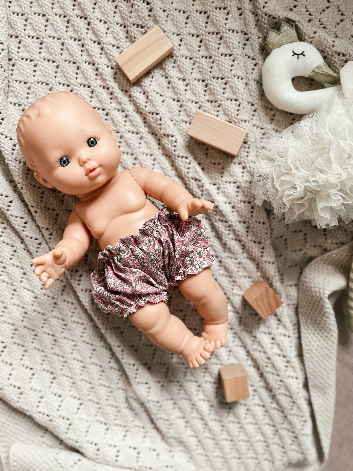 Floral Doll Bloomers for Minikane or Miniland Dolls House of Pyaar