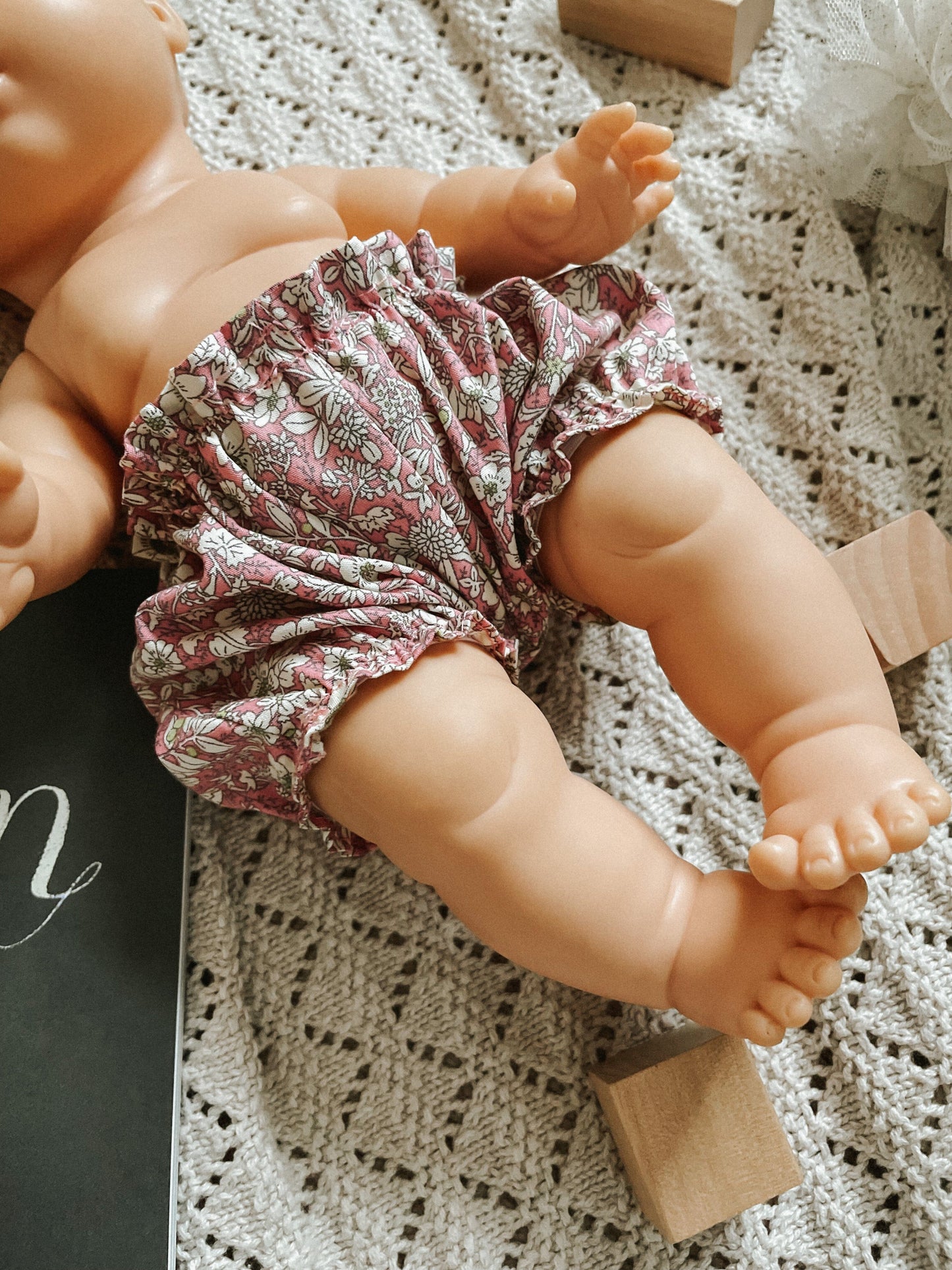 Floral Doll Bloomers for Minikane or Miniland Dolls House of Pyaar