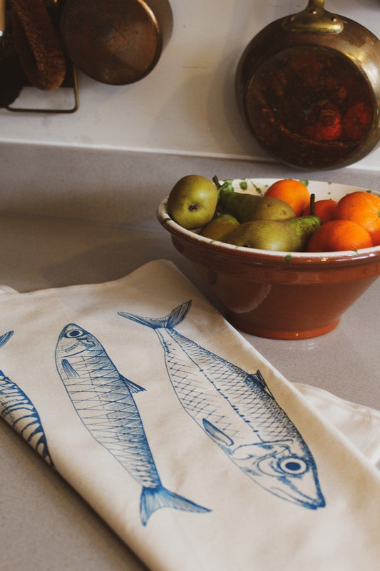 Lottie Day - Fish Tea Towel Tea Towel Lottie Day