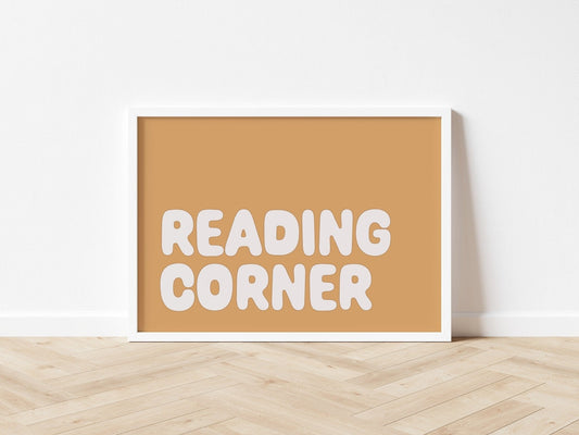 Reading Corner - Fine Art Print Autumns Corner A4 Mustard