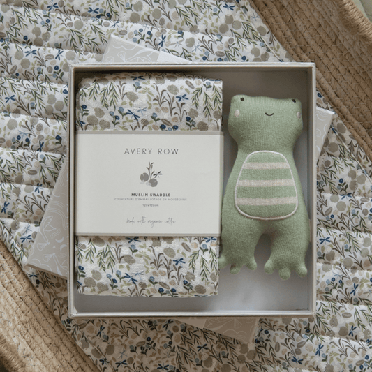 Swaddle & Cuddle New Baby Gift Set - Riverbank Avery Row Wholesale