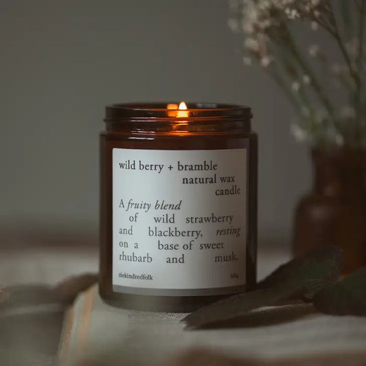 The Kindred Folk Wild Berry + Bramble Candle Candles House of Pyaar