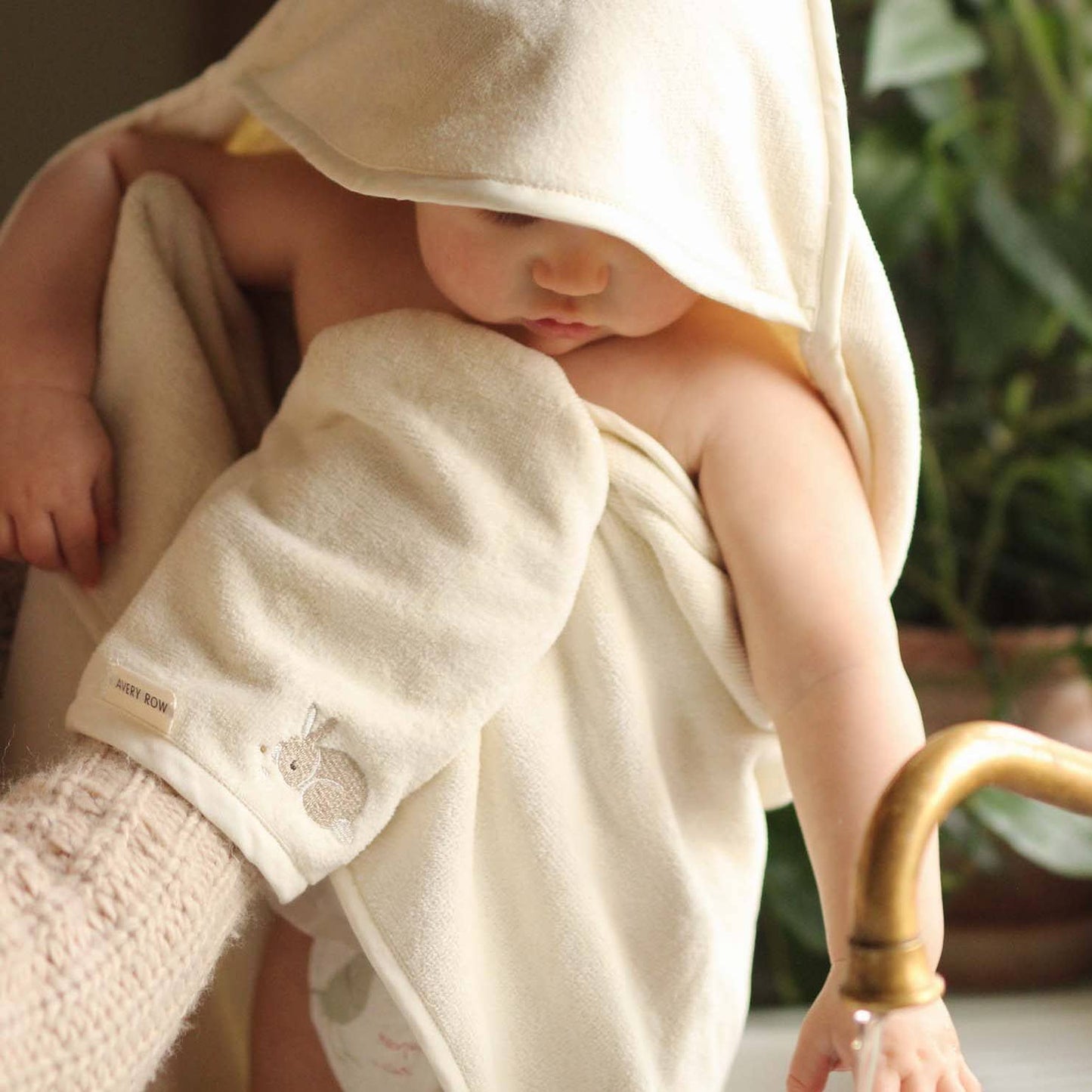 Avery Row - Bath Mitt - Bunny Avery Row