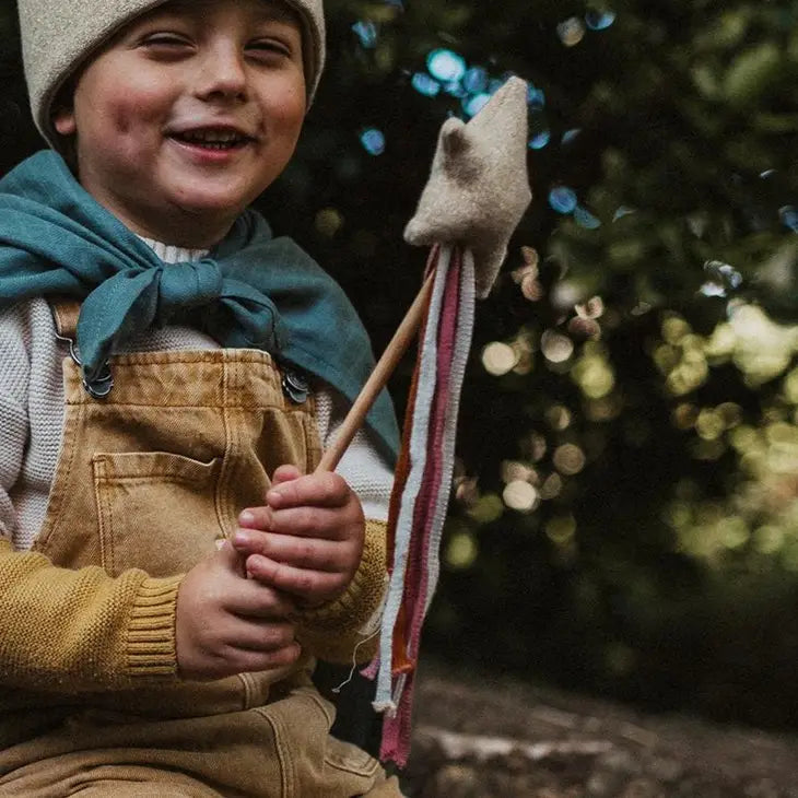 Avery Row - Gold Knitted Sparkle Star Wand Toy Wand Avery Row