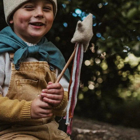 Avery Row - Gold Knitted Sparkle Star Wand Toy Wand Avery Row