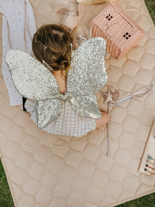 Avery Row - Organic Cotton Children's Quilt - Sesame Childrens Quilt Avery Row