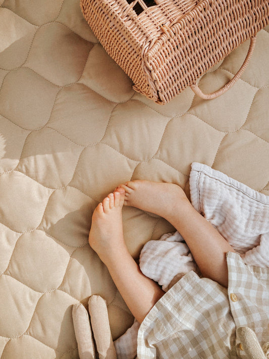 Avery Row - Organic Cotton Children's Quilt - Sesame Childrens Quilt Avery Row