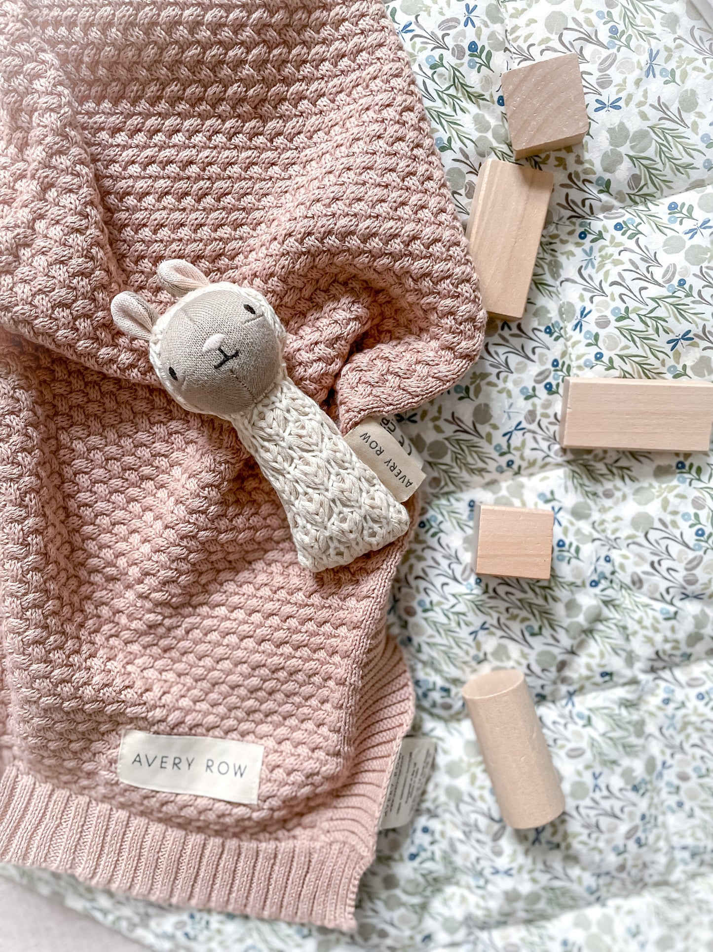 Avery Row - Rattle - Farm Friends, Sheep Baby Rattle Avery Row