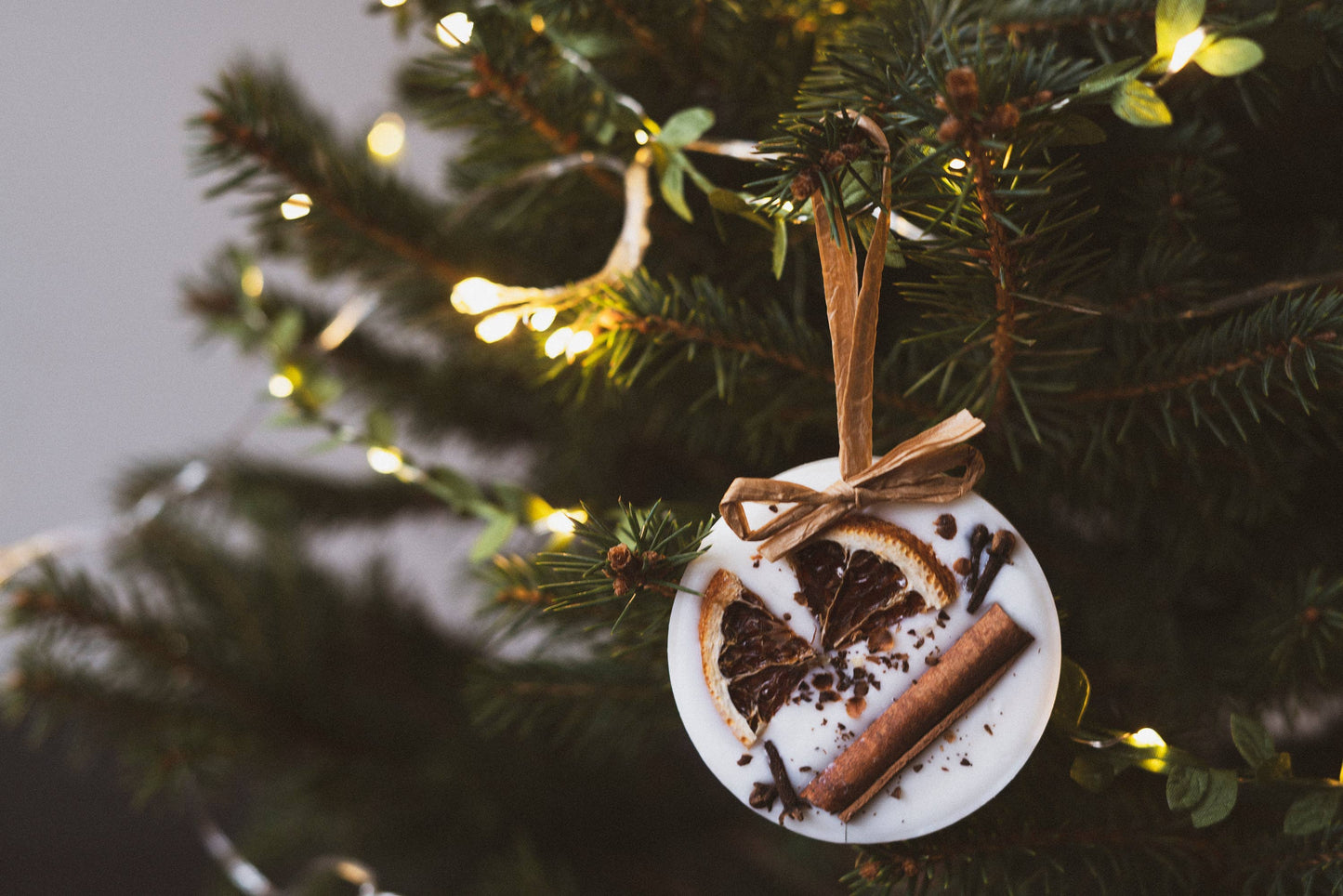 Christmas Scented Tree Decorations: Circle / Spiced Oranges Bobella Co.
