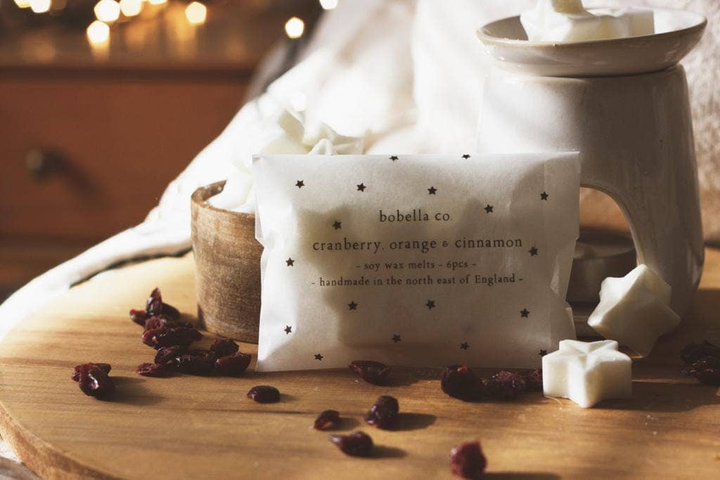 Christmas Wax Melts: Cranberry Orange & Cinnamon Bobella Co.