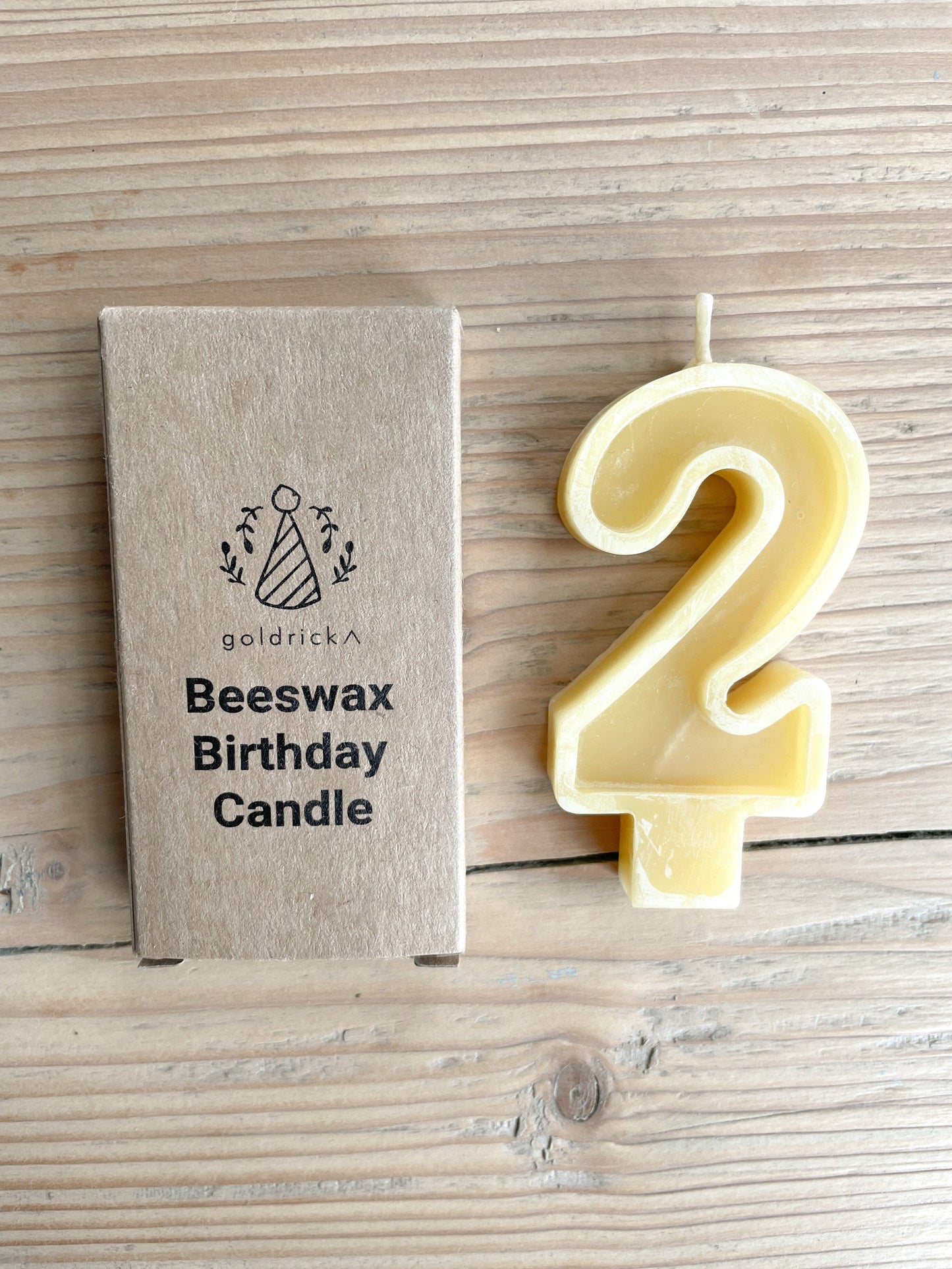 Goldrick - Handmade Beeswax Number Candles Candles Goldrick 2