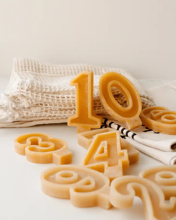 Goldrick - Handmade Beeswax Number Candles Candles Goldrick
