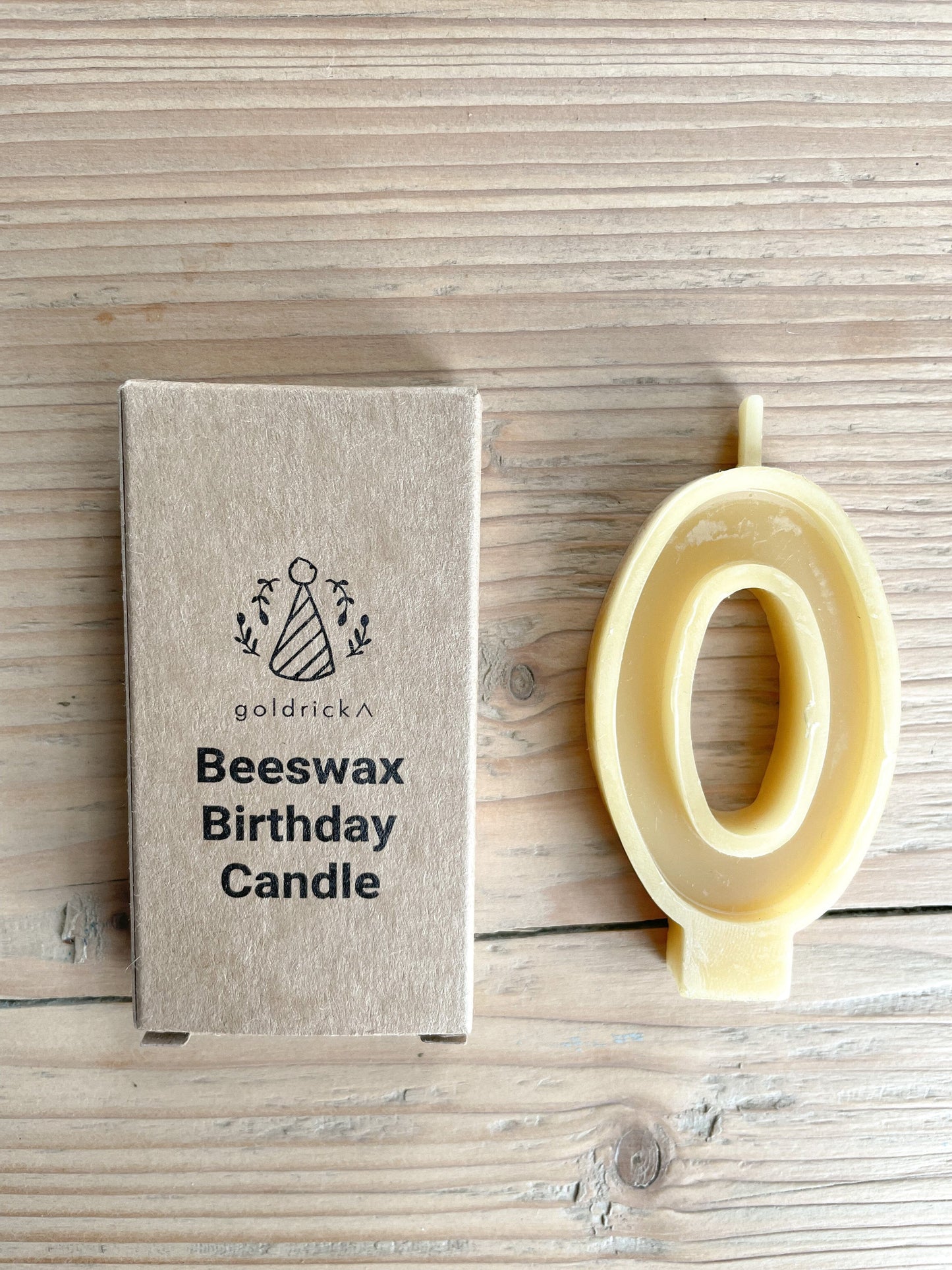 Goldrick - Handmade Beeswax Number Candles Candles Goldrick