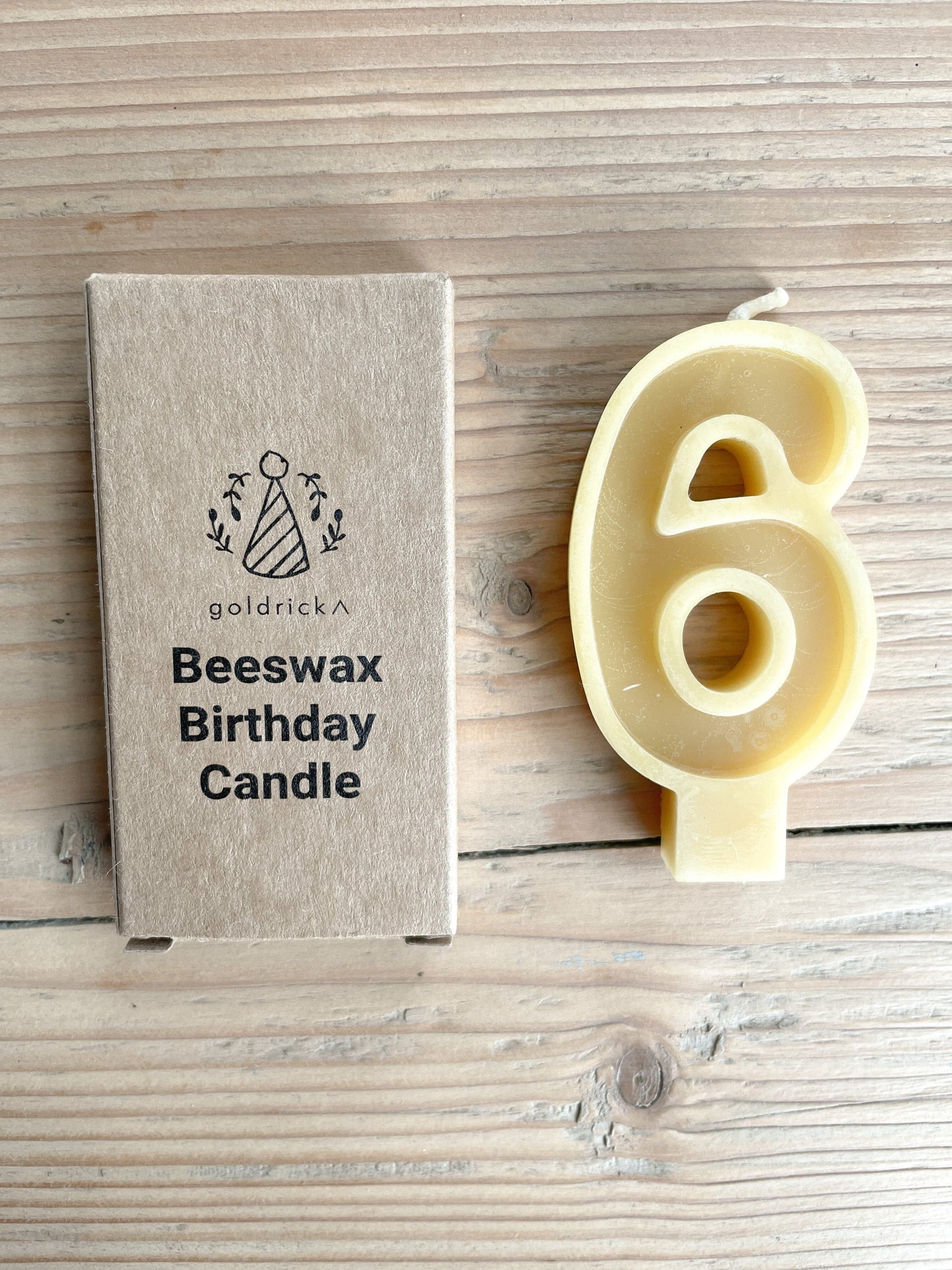 Goldrick - Handmade Beeswax Number Candles Candles Goldrick 6