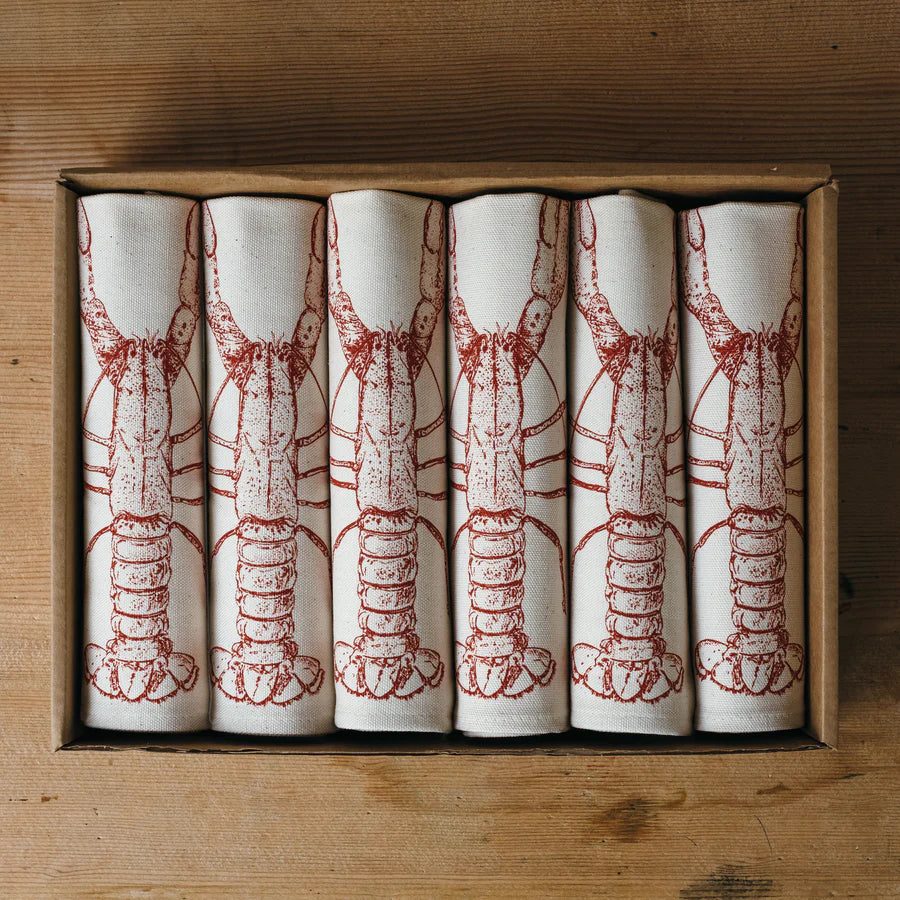 Lottie Day - Lobster Napkin Gift Set Napkins Lottie Day
