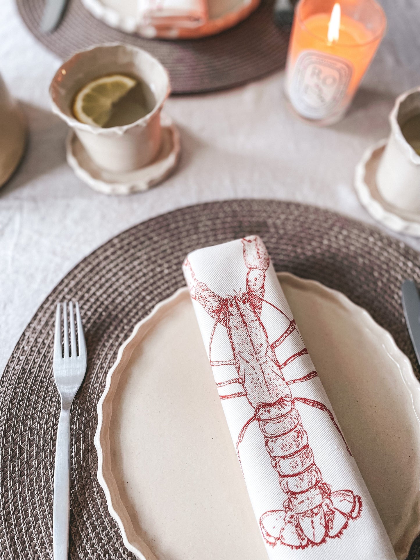 Lottie Day - Lobster Napkin Gift Set Napkins Lottie Day