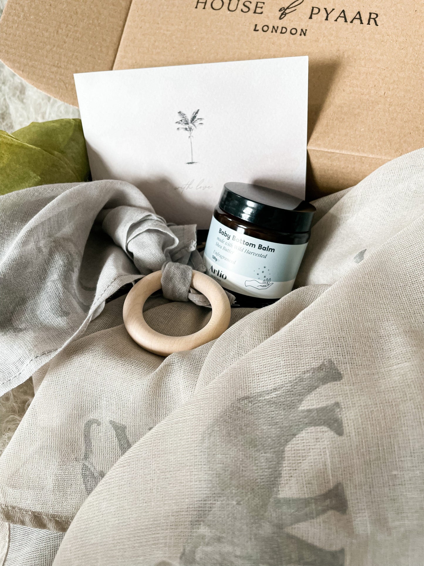New Baby Gift Set - Effie the Elephant - Sand New Baby Gift Set House of Pyaar
