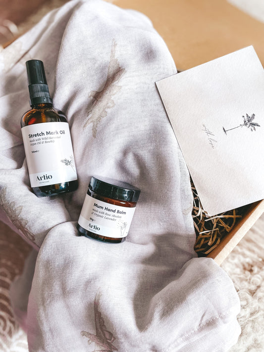 New Mummy Pampering Gift Set - Stig the Stegosaurus Pink New Baby Gift Set House of Pyaar