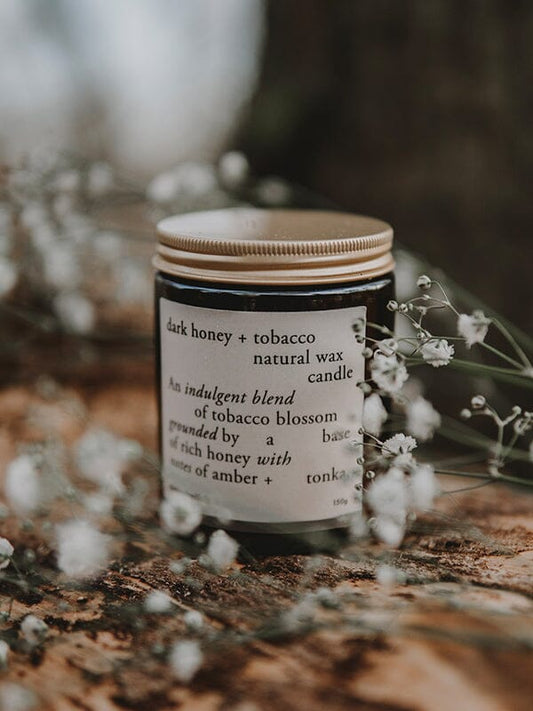 The Kindred Folk - Dark Honey + Tobacco Candle Candles The Kindred Folk