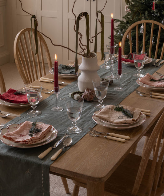 Christmas Table Runner - Pine Green