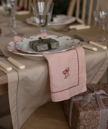 Christmas Table Runner - Natural
