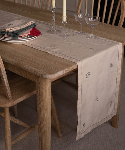Christmas Table Runner - Natural