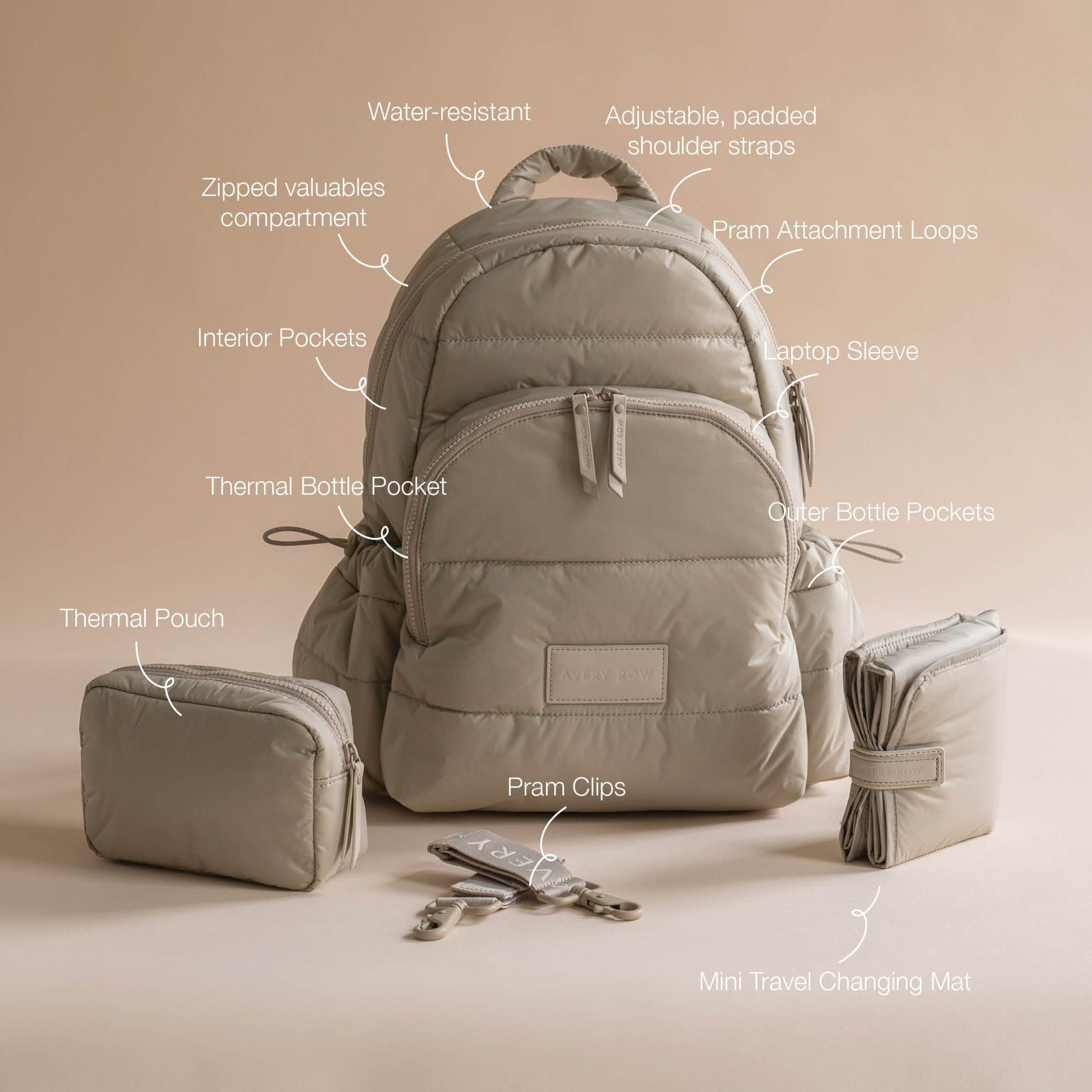 Avery Row | Baby Changing Backpack | Oyster Changing Bags & Travel Changing Mats Avery Row Wholesale 