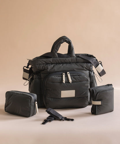 Avery Row | Baby Changing Tote Bag | Soft Black Changing Bags & Travel Changing Mats Avery Row Wholesale 