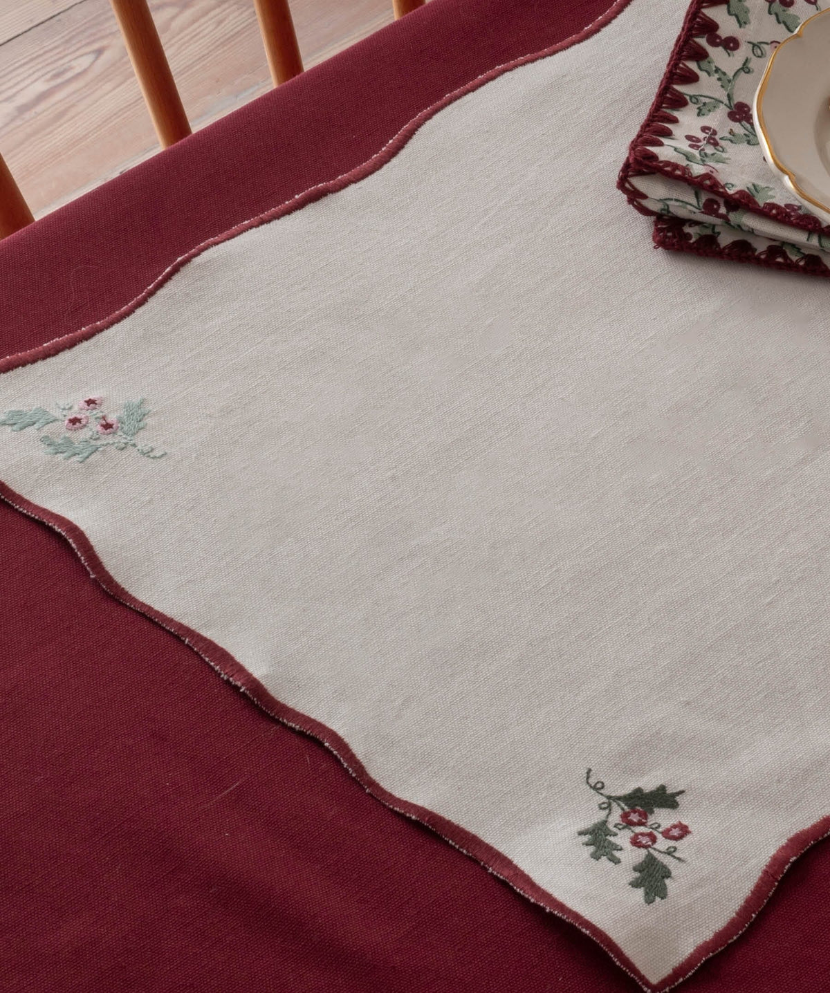 Avery Row | Cotton Place Mats | Set of 2 | Berry Ribbons Christmas Avery Row Wholesale 