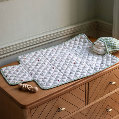 Avery Row | Cotton Travel Baby Changing Mat | Greenhouse Gingham Changing Bags & Travel Changing Mats Avery Row Wholesale 