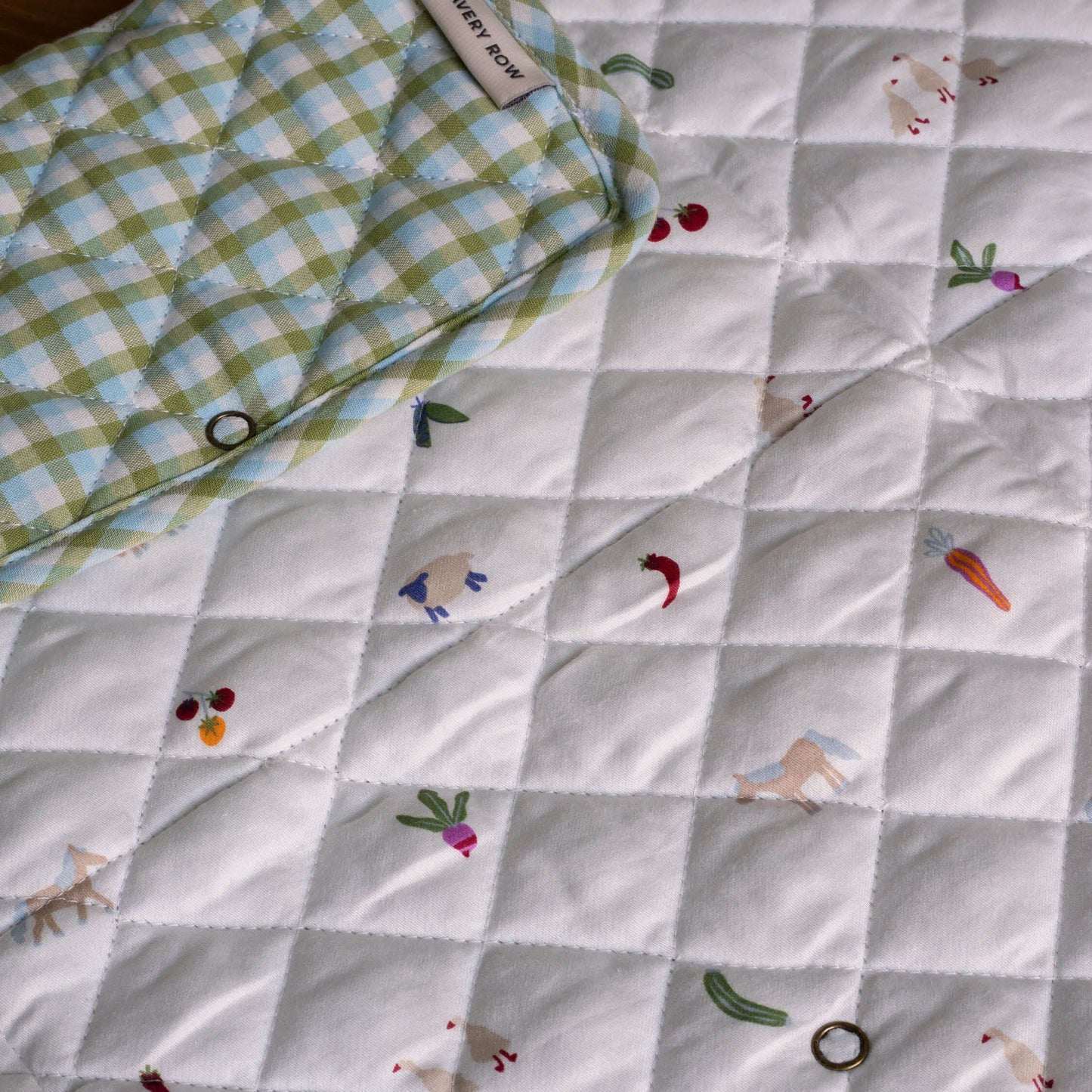 Avery Row | Cotton Travel Baby Changing Mat | Greenhouse Gingham Changing Bags & Travel Changing Mats Avery Row Wholesale 
