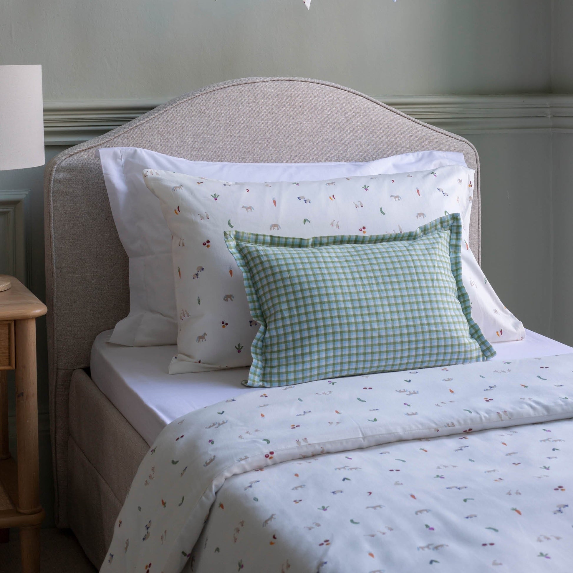 Avery Row | Embroidered Linen Scatter Cushion | Little Farm Avery Row Wholesale 