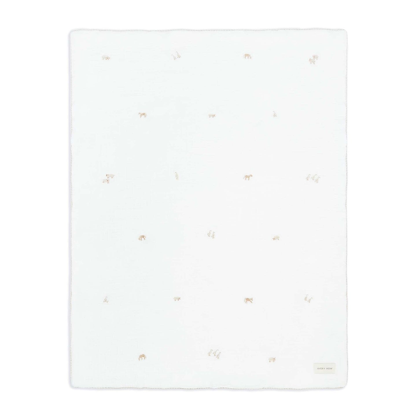 Avery Row | Embroidered Muslin Blanket | Little Farm Blankets Avery Row Wholesale 