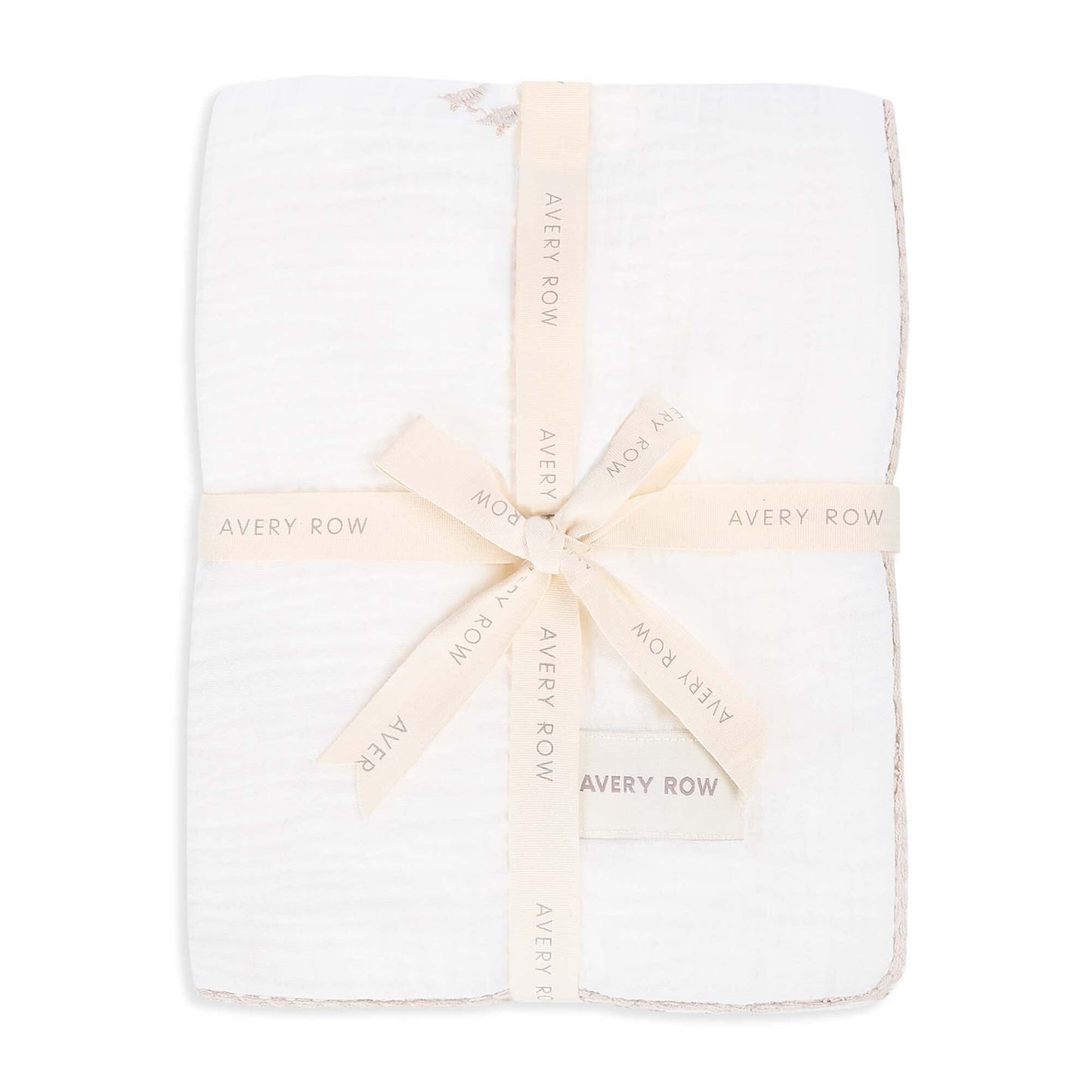 Avery Row | Embroidered Muslin Blanket | Little Farm Blankets Avery Row Wholesale 