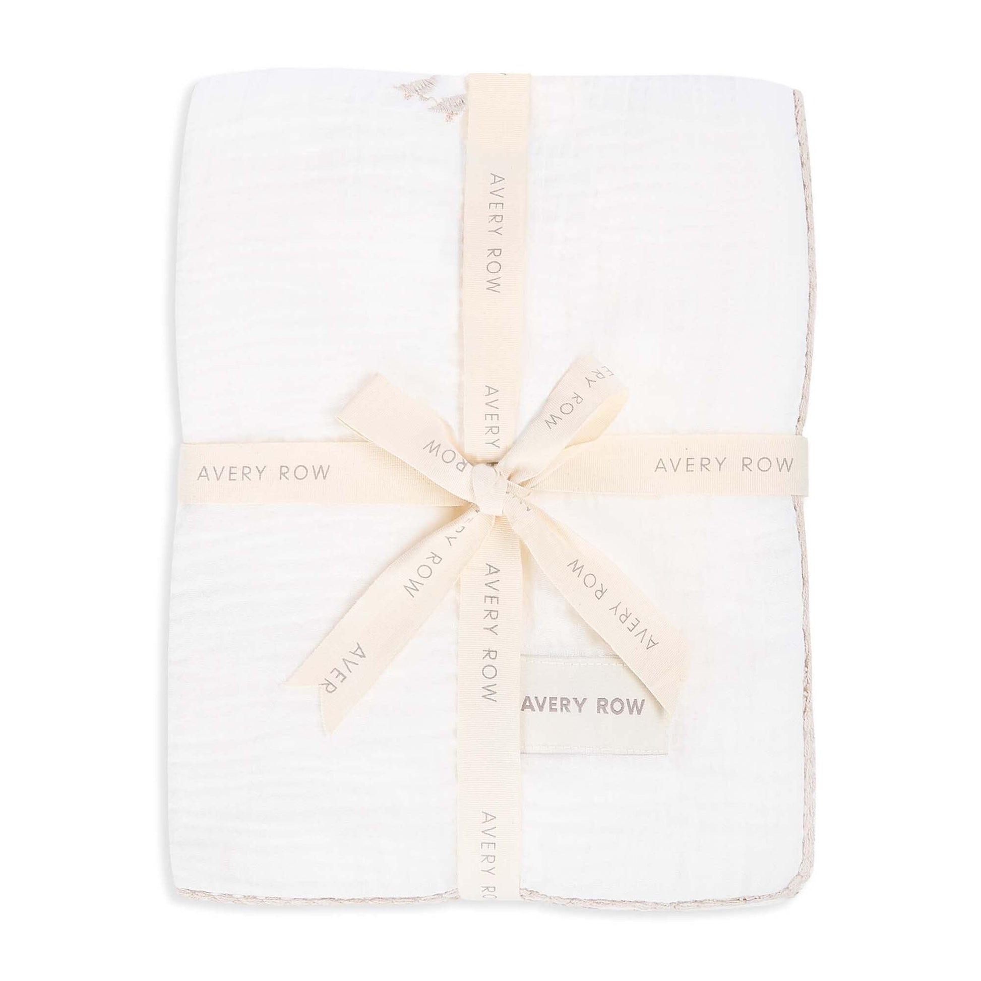 Avery Row | Embroidered Muslin Blanket | Little Farm Blankets Avery Row Wholesale 