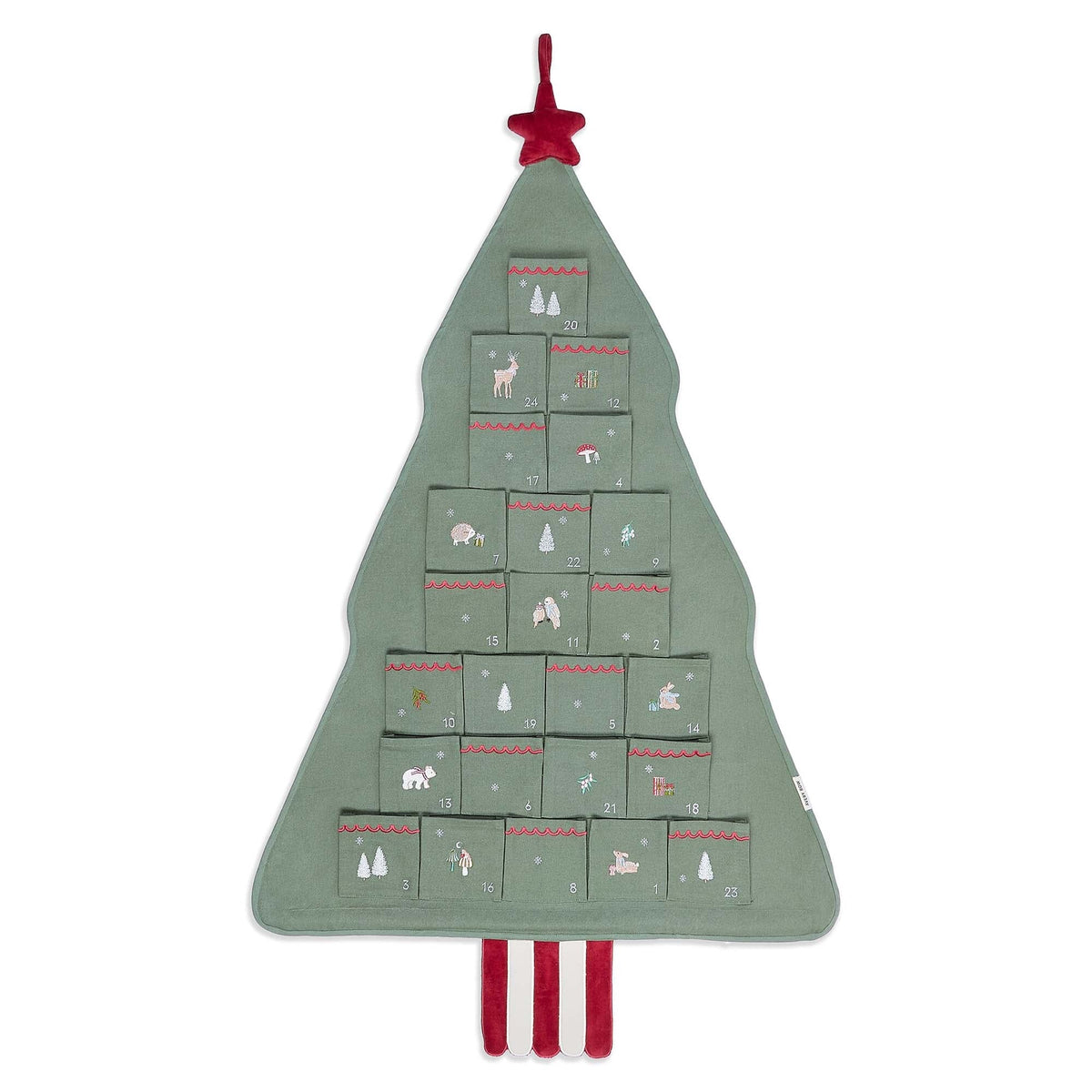 Avery Row | Fabric Christmas Tree Advent Calendar Christmas Avery Row Wholesale 